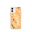 Custom iPhone 12 mini Pinnacles National Park Map Phone Case in Ember