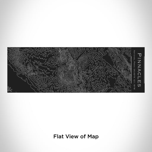 Rendered View of Pinnacles National Park Map Engraving on 10oz Stainless Steel Insulated Cup with Sliding Lid in Black