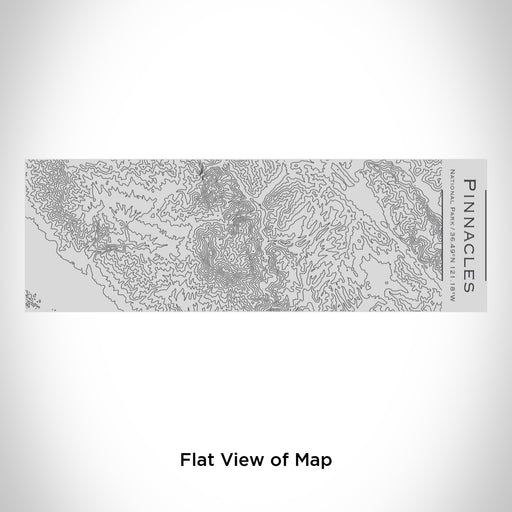 Rendered View of Pinnacles National Park Map Engraving on 10oz Stainless Steel Insulated Cup with Sipping Lid
