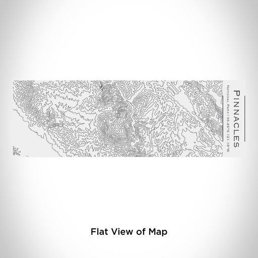 Rendered View of Pinnacles National Park Map Engraving on 10oz Stainless Steel Insulated Cup with Sliding Lid in White