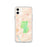 Custom iPhone 11 Pinnacles National Park Map Phone Case in Watercolor