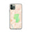 Custom iPhone 11 Pro Pinnacles National Park Map Phone Case in Watercolor