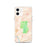 Custom iPhone 12 Pinnacles National Park Map Phone Case in Watercolor