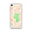 Custom iPhone SE Pinnacles National Park Map Phone Case in Watercolor