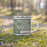 Right View Custom Pinnacles National Park Map Enamel Mug in Woodblock on Grass With Trees in Background