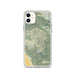 Custom iPhone 11 Pinnacles National Park Map Phone Case in Woodblock