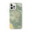 Custom iPhone 12 Pro Max Pinnacles National Park Map Phone Case in Woodblock