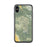 Custom iPhone X/XS Pinnacles National Park Map Phone Case in Woodblock