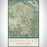 Pinnacles National Park Map Print Portrait Orientation in Woodblock Style With Shaded Background