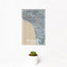 12x18 Pismo Beach California Map Print Portrait Orientation in Afternoon Style With Small Cactus Plant in White Planter