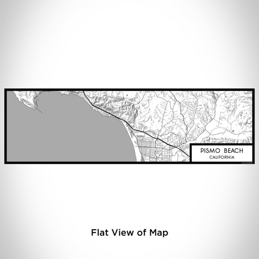 Flat View of Map Custom Pismo Beach California Map Enamel Mug in Classic