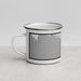 Left View Custom Pismo Beach California Map Enamel Mug in Classic