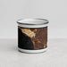 Front View Custom Pismo Beach California Map Enamel Mug in Ember