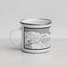 Left View Custom Pittsburg California Map Enamel Mug in Classic