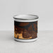 Front View Custom Pittsburg California Map Enamel Mug in Ember