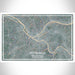 Pittsburgh Pennsylvania Map Print Landscape Orientation in Afternoon Style With Shaded Background