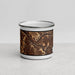 Front View Custom Pittsburgh Pennsylvania Map Enamel Mug in Ember