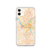 Custom Pittsburgh Pennsylvania Map Phone Case in Watercolor