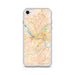 Custom Pittsburgh Pennsylvania Map iPhone SE Phone Case in Watercolor
