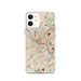Custom Pittsburgh Pennsylvania Map iPhone 12 Phone Case in Woodblock
