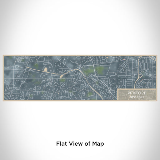 Flat View of Map Custom Pittsford New York Map Enamel Mug in Afternoon