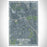 Pittsford New York Map Print Portrait Orientation in Afternoon Style With Shaded Background