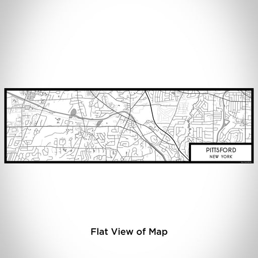 Flat View of Map Custom Pittsford New York Map Enamel Mug in Classic