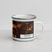 Right View Custom Pittsford New York Map Enamel Mug in Ember