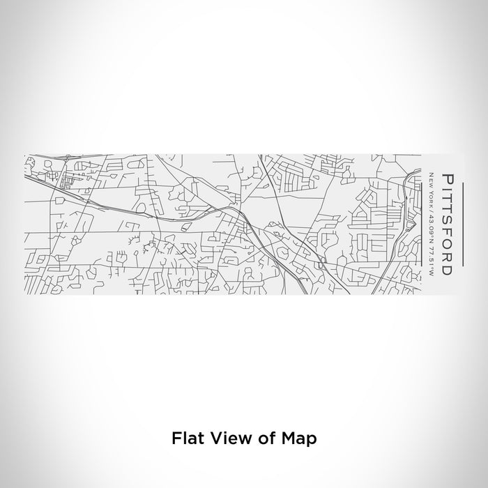 Rendered View of Pittsford New York Map Engraving on 10oz Stainless Steel Insulated Cup with Sliding Lid in White