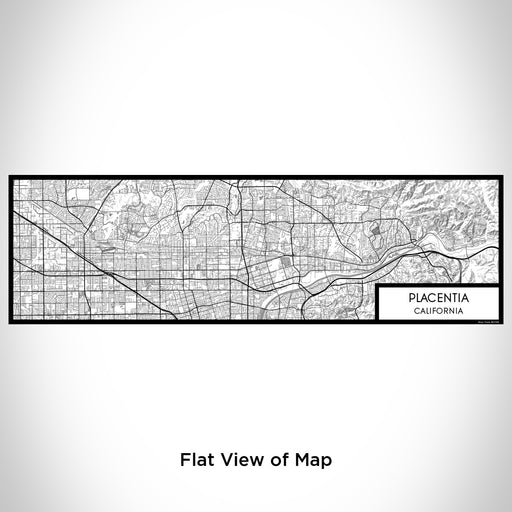 Flat View of Map Custom Placentia California Map Enamel Mug in Classic