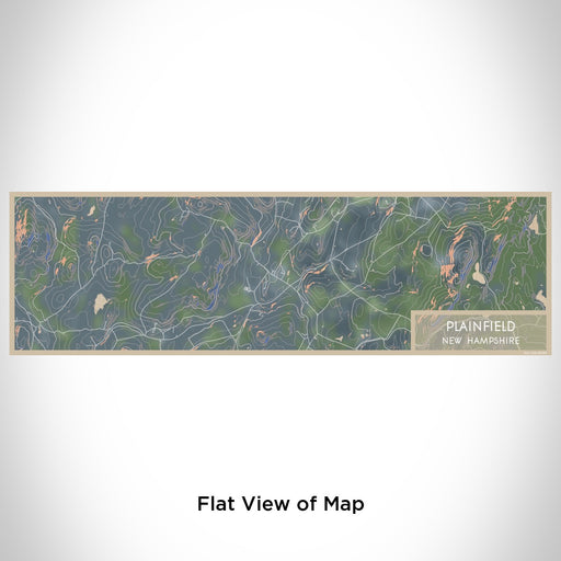 Flat View of Map Custom Plainfield New Hampshire Map Enamel Mug in Afternoon