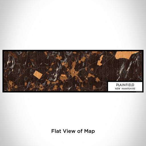 Flat View of Map Custom Plainfield New Hampshire Map Enamel Mug in Ember
