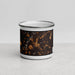 Front View Custom Plainfield New Hampshire Map Enamel Mug in Ember