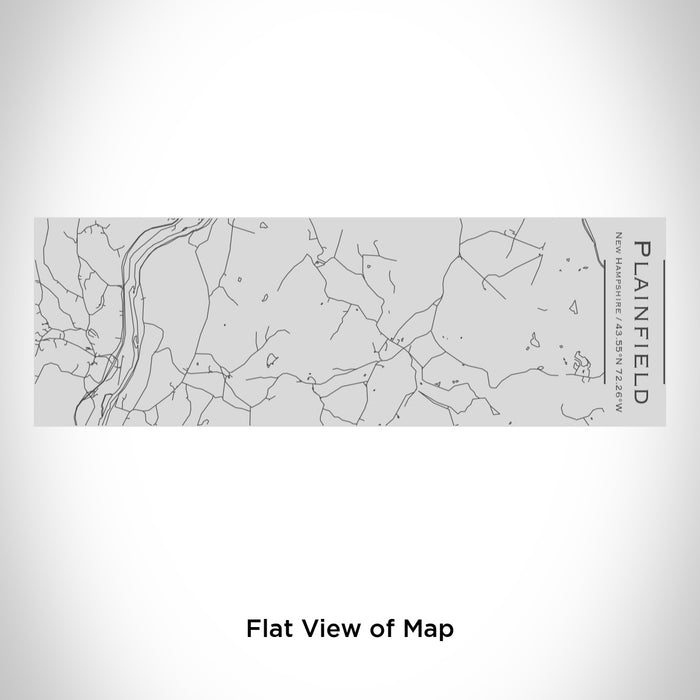 Rendered View of Plainfield New Hampshire Map Engraving on 10oz Stainless Steel Insulated Cup with Sipping Lid