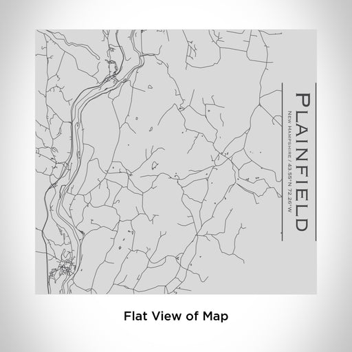 Rendered View of Plainfield New Hampshire Map Engraving on 17oz Stainless Steel Insulated Tumbler