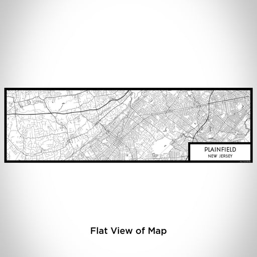 Flat View of Map Custom Plainfield New Jersey Map Enamel Mug in Classic