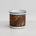 Front View Custom Plainfield New Jersey Map Enamel Mug in Ember