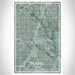 Plano Texas Map Print Portrait Orientation in Afternoon Style With Shaded Background