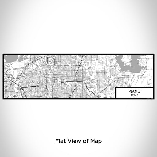 Flat View of Map Custom Plano Texas Map Enamel Mug in Classic