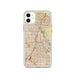Custom Plano Texas Map Phone Case in Woodblock