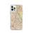 Custom Plano Texas Map iPhone 12 Pro Phone Case in Woodblock