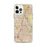 Custom Plano Texas Map iPhone 12 Pro Max Phone Case in Woodblock
