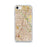 Custom Plano Texas Map iPhone SE Phone Case in Woodblock