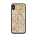 Custom Plano Texas Map Phone Case in Woodblock
