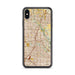 Custom Plano Texas Map Phone Case in Woodblock