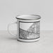 Left View Custom Plantation Florida Map Enamel Mug in Classic