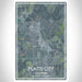 Platte City Missouri Map Print Portrait Orientation in Afternoon Style With Shaded Background