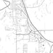 Platte City Missouri Map Print in Classic Style Zoomed In Close Up Showing Details