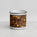 Front View Custom Platte City Missouri Map Enamel Mug in Ember