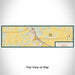 Flat View of Map Custom Platte City Missouri Map Enamel Mug in Woodblock